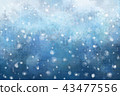 Snowy night Background material 43477556