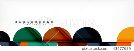 Circle modern geometrical abstract background illustration Circle modern geometrical abstract background illustration 43477629