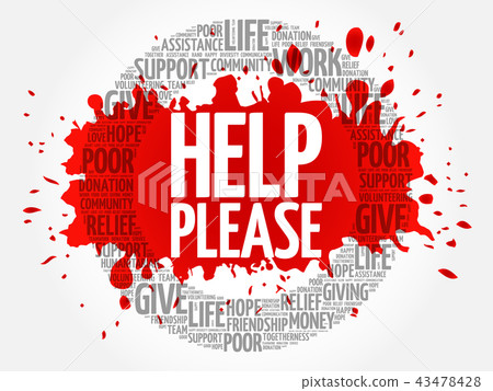 Help please word cloud collage 43478428