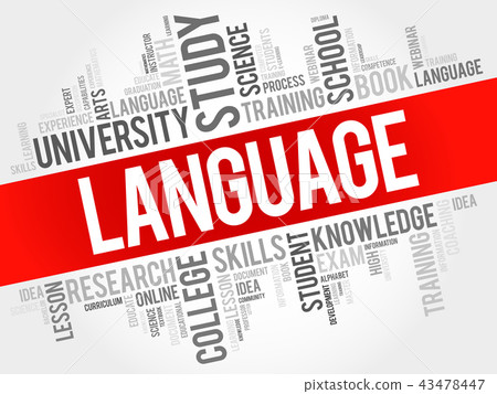 LANGUAGE word cloud - Stock Illustration [43478447] - PIXTA