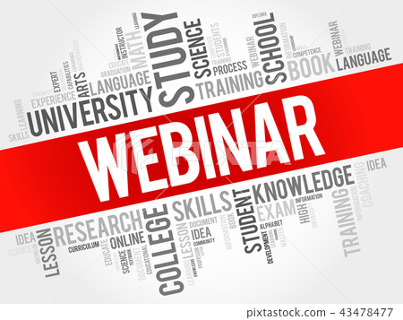 WEBINAR word cloud collage WEBINAR word cloud collage 43478477