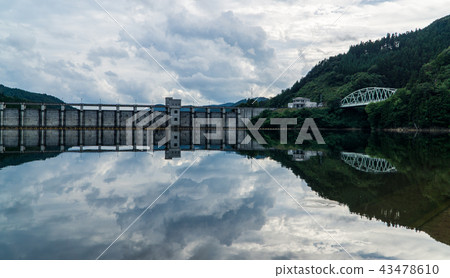 The dam lake of Hayaikemine Dam The dam lake of Hayaikemine Dam 43478610