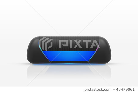 Vector wireless portable speaker to listen music 43479061