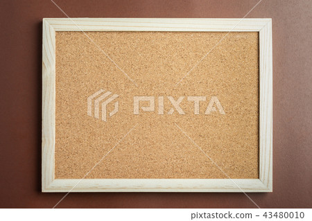 Cork Board on Brown background Cork Board on Brown background 43480010