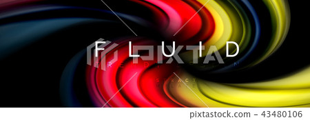 Fluid color motion concept Fluid color motion concept 43480106