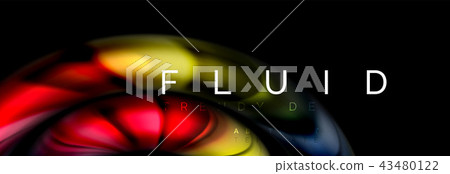 Fluid color motion concept Fluid color motion concept 43480122
