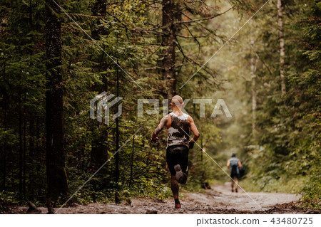 muddy runner athlete muddy runner athlete 43480725