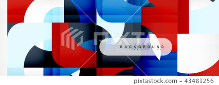 Color square shapes, geometric modern abstract background Color square shapes, geometric modern abstract background 43481256