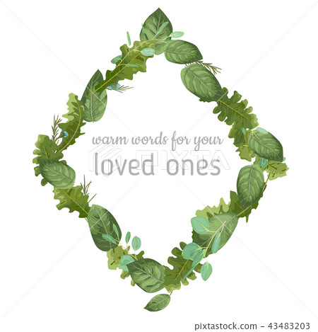 Wedding floral invitation, invite card. Vector Wedding floral invitation, invite card. Vector 43483203