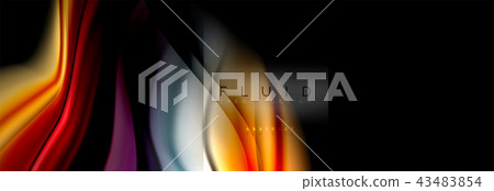 Rainbow fluid abstract shapes, liquid colors design, colorful marble or plastic wavy texture Rainbow fluid abstract shapes, liquid colors design, colorful marble or plastic wavy texture 43483854