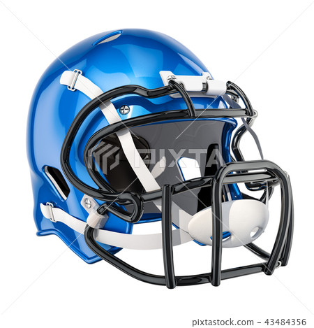 American football helmet, 3D rendering - Stock Illustration [43484356] -  PIXTA