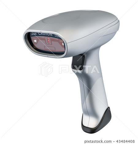 Barcode reader, 3D rendering 43484408