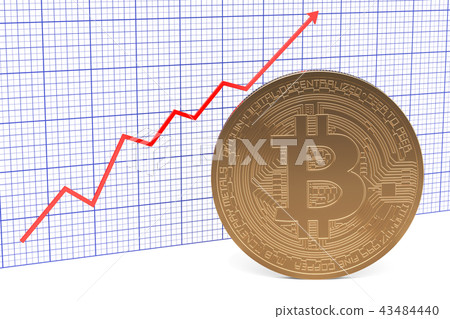 Bitcoin trading market, growing chart Bitcoin trading market, growing chart 43484440