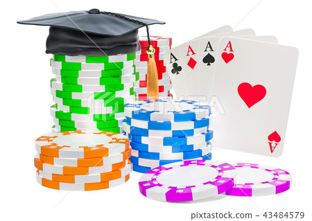 Casino school concept. Casino token 43484579