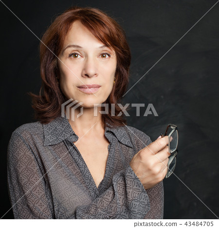 Close up portrait of beautiful older woman Close up portrait of beautiful older woman 43484705