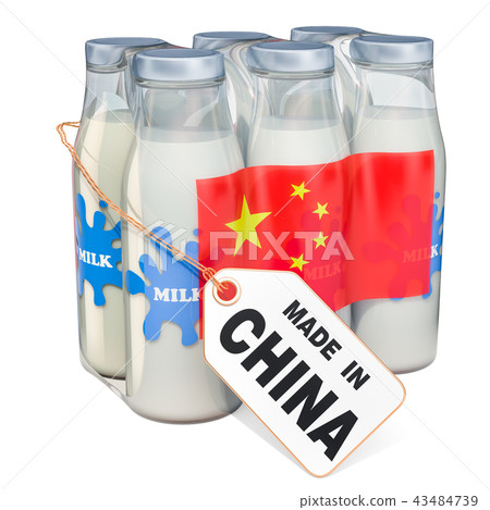 Dairy drink from China concept 43484739