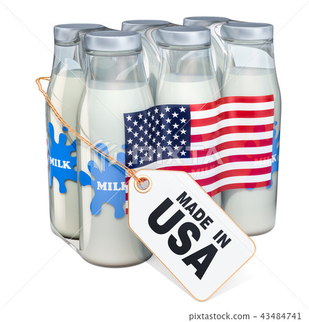 Dairy drink from the USA concept 43484741