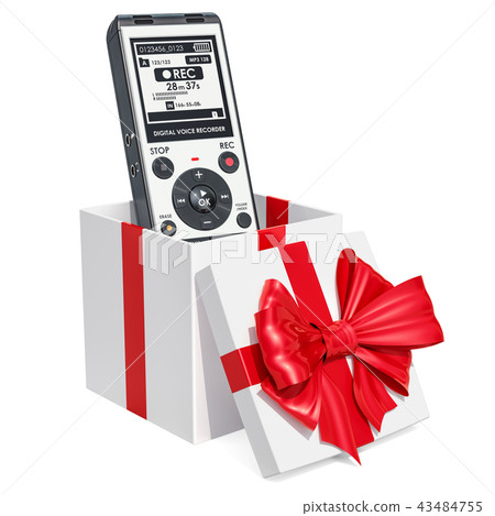 Digital voice recorder inside gift box Digital voice recorder inside gift box 43484755