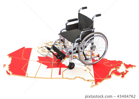 Disability in the Canada concept, 3D rendering 43484762