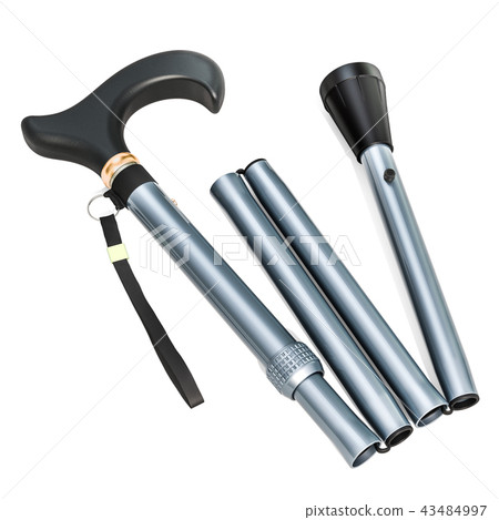 Folding Cane, 3D rendering 43484997