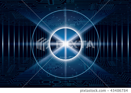 基礎和電路的圖像例證 43486784