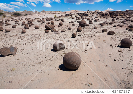 Formations of stones in Ischigualasto Park 43487127
