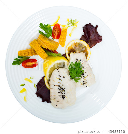 Steamed cod fillets Steamed cod fillets 43487130