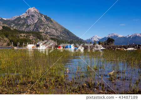 Lakes Nahuel Huapi and mountain Campanario Lakes Nahuel Huapi and mountain Campanario 43487189