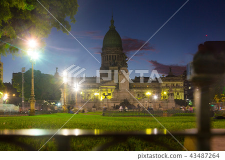 Palace of National Congress in evening Palace of National Congress in evening 43487264