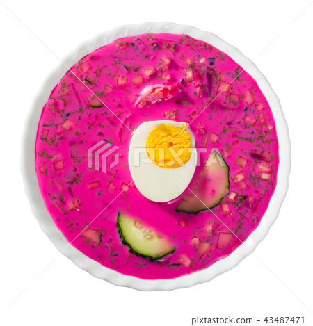 Cold soup with beetroot Cold soup with beetroot 43487471