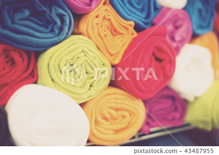 different cotton colour towels 43487955