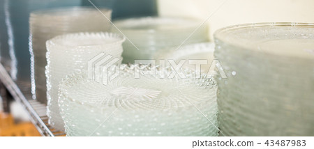 image of different fragile plates for eating 43487983