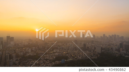 Tokyo scenery / sunset / from Shibuya to Shinjuku 43490862