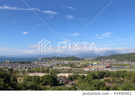 Landscape seen from Hikone Castle Landscape seen from Hikone Castle 43490901