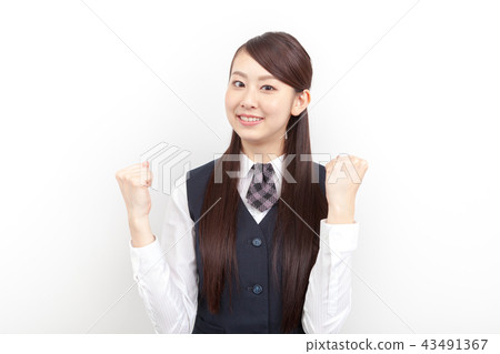 Young woman in a suit Young woman in a suit 43491367
