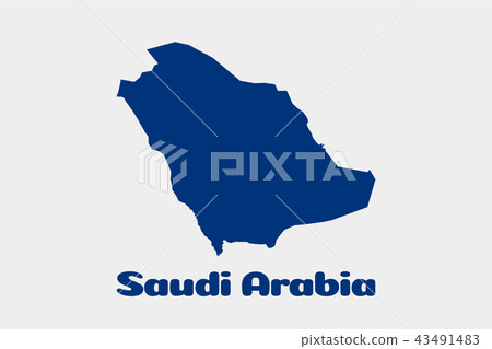 Saudi Arabia Map. Vector logo Illustration Saudi Arabia Map. Vector logo Illustration 43491483