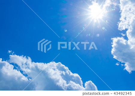 Midsummer blue sky 43492345