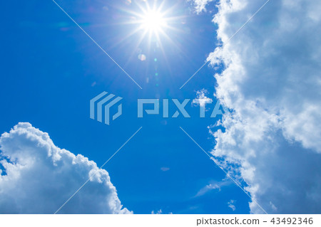 Midsummer blue sky 43492346