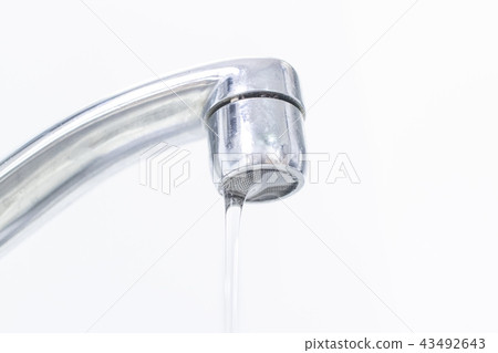 Water flowing from the faucet_1 Water flowing from the faucet_1 43492643