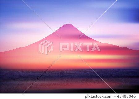 富士新年卡日本紙背景 富士新年卡日本紙背景 43493040