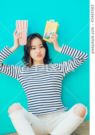 Food and women color back 43493565