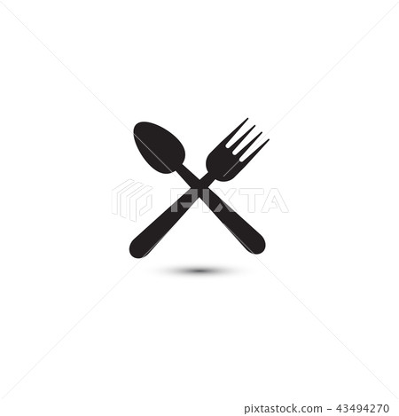 Spoon and fork graphic design template Spoon and fork graphic design template 43494270