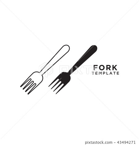 Fork graphic design template 43494271