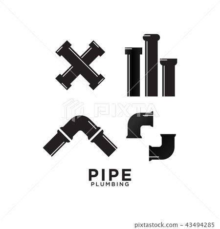 Pipe plumbing graphic design template 43494285