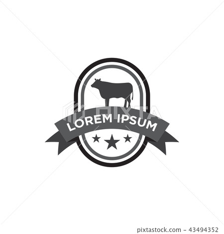 Cow logo design template Cow logo design template 43494352