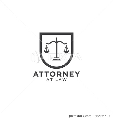 Attorney at law logo template 43494397