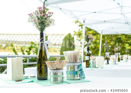 flowers settings decoration outdoor setup for wedding with pink colored flower flowers settings decoration outdoor setup for wedding with pink colored flower 43495693