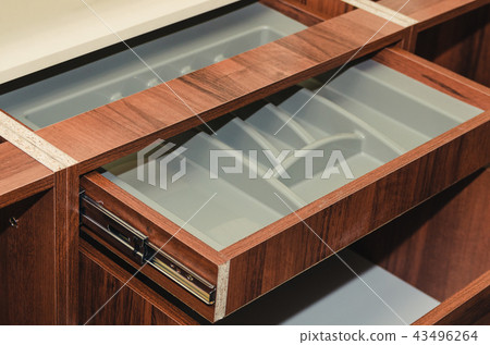 Furniture canopies can be screwed with screws to the closet door, close-up Furniture canopies can be screwed with screws to the closet door, close-up 43496264