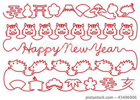 New year's card New year's card 43496806