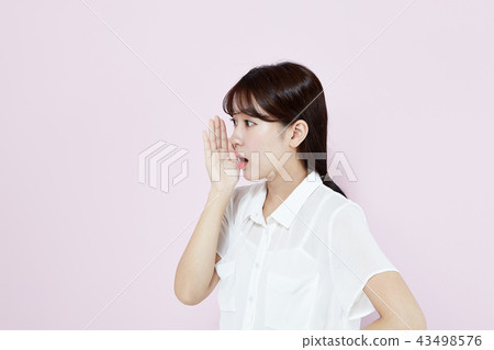 Korean, pretty, girl, college student, innocent, white, long hair 43498576